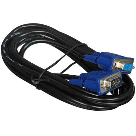 Кабель GoPower VGA (m)-VGA (f) 3м ПВХ черный Premium Zip-Lock c подвесом (1/50)