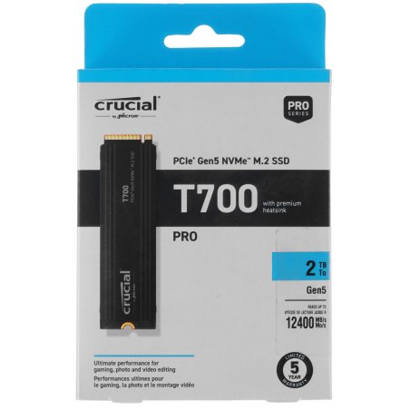 Накопитель SSD Crucial T710 1Tb PCIe Gen5 NVMe 2280 M.2 SSD CT1000T710SSD8