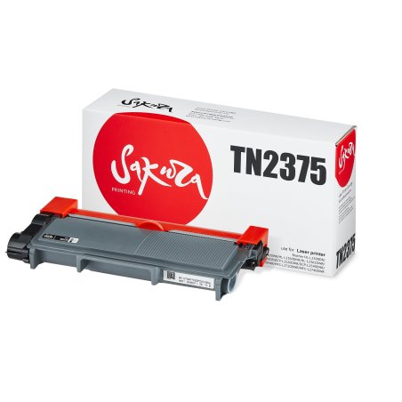 Картридж лазерный Sakura TN2375 для Brother HL-L2300DR, HL-L2340DWR, HL-L2360DNR, HL-L2365DWR, DCP-L2500DR, DCP-L2520DWR, DCP-L2540DNR, DCP-L2560DWR, MFC-L2700DWR, MFC-L2720DWR, MFC-L2740DWR, 2600 к.