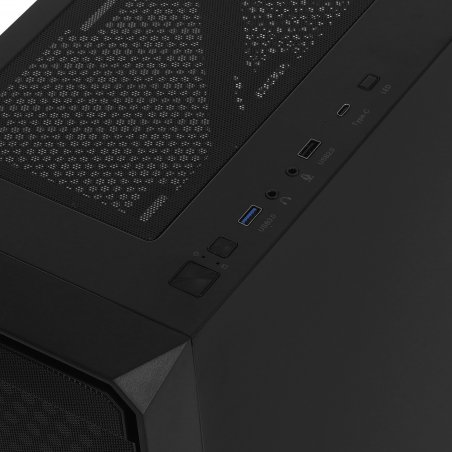 Компьютерный корпус Bloody BD-CC114 черный без БП ATX 8x120мм 1xUSB 2.0 1xUSB 3.0 audio bott PSU