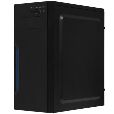 Компьютерный корпус Miditower ExeGate XP-333U Black, ATX, (без БП), 1*USB/2*USB 3.0, Audio