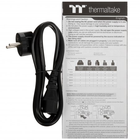 Блок питания Thermaltake TR2 S 700W (PS-TRS-0700NPCWEU-2), 700Вт, 80 PLUS, 120мм, черный
