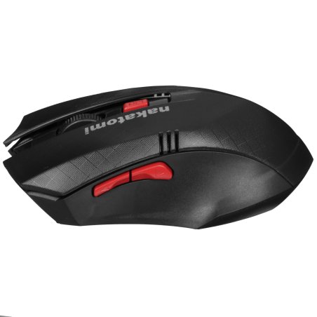 Мышь беспроводная Nakatomi MRON-04U черный, 1600 dpi, радиоканал, USB, кнопки - 6