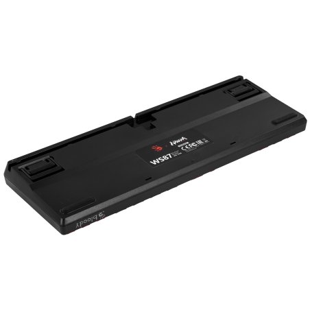 Клавиатура беспроводная A4Tech Bloody WS87 Naraka USB, Bluetooth/Радиоканал черный/красный