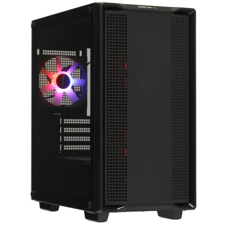 Компьютерный корпус DeepCool CC360 ARGb (R-CC360-BKAPM3-G-1) (mATX, без БП, 2xUSB, с окном)