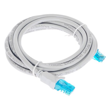 Патч-корд Vention прямой UTP cat.5е, RJ45 - 2м. Серый VAP-A10-S200