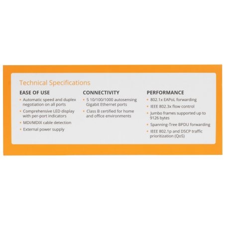 Коммутатор HPE Aruba Instant on 1430 5G unmanaged fanless Switch