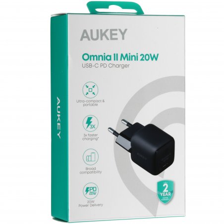 Сетевое зарядное устройство Aukey Omnia2 20W черный