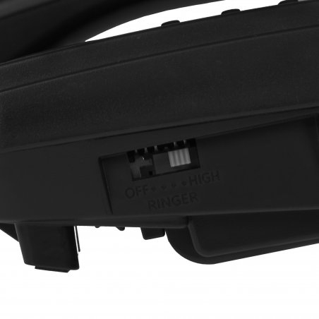 Телефон проводной Panasonic KX-TS2358RUB черный АОН,Caller ID,ЖКД,блокировка набора,выключение микрофона,кнопка "пауза"