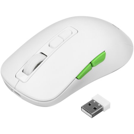 Мышь беспроводная Acer OMR311 белый, 2400 dpi, радиоканал, Bluetooth, USB, кнопки - 7