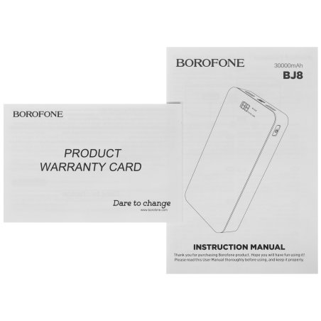 Портативный аккумулятор BOROFONE (6941991116438) BJ55B 30000mAh 2USB 2A LED-индикатор, черный