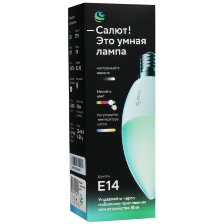 Умная лампа SBER C37 (E14), SBDV-00117