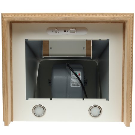 Вытяжка каминная Elikor Бельведер 60П-650-П3Д бежевый/дуб, 60 см, 650 куб. м/ч, 60 дБ