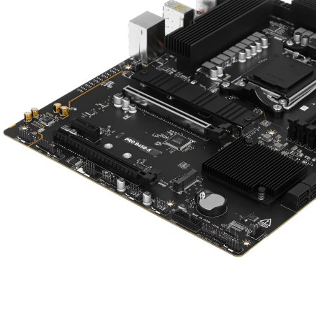 Материнская плата MSI PRO B650-S WIFI, AM5, AMD B650, 4xDDR5, 4xSATA, 2xM.2, 1xPCI-E 4.0 x16, 1xPCI-E 4.0 x4, 1xHDMI, 1xDP, 1x2.5Gb LAN, 3xUSB 3.2 Gen 1, 3xUSB 3.2 Gen 2, 6x3.5 мм, 7.1, Standard-ATX