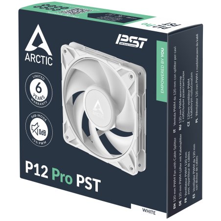 Вентилятор для корпуса Arctic Cooling ARCTIC P12 Pro PST белый - retail