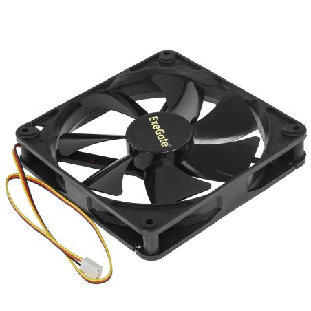 Вентилятор для корпуса ExeGate ExtraSilent ES14025B3P черный, 140 мм, 850 об/мин, 16.5 дБ, 3 pin