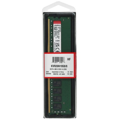 Оперативная память Kingston ValueRAM KVR800D2S6/1G, DDR2, 1Gb (1x1 Gb), 800 MHz, CL6, SO-DIMM