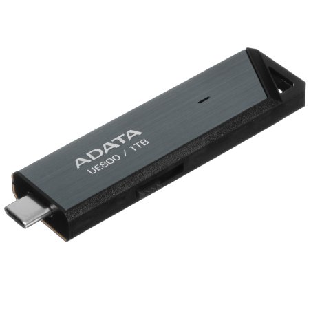 Флешка USB ADATA Elite UE800 (AELI-UE800-1T-CSG), 1Tb, Type-C USB 3.2, R/W 1000/1000, серебристый