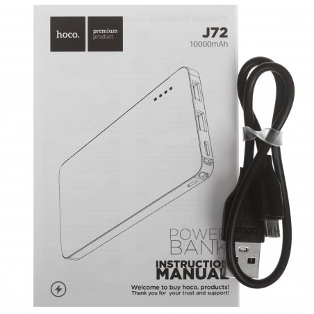 Портативный аккумулятор Powerbank HOCO J72 Easy travel, 2.0A, (10000mAh), черный