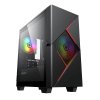 Компьютерный корпус GameMax Cyclops BR без БП (Midi Tower, ATX, Черно-красн.,1*USB 2.0 + 1*USB 3.0, 2*120мм)