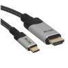 Кабель-адаптер VCOM USB 3.1 Type-Cm --> HDMI A(m) 8K@30Hz, 1,5 м,Alumi Shell,