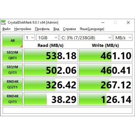 Накопитель SSD Apacer AS350 PANTHER, 512Gb, 2.5", SATA III, R/W 560/540