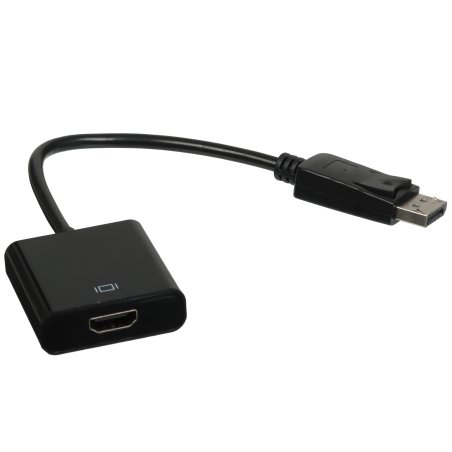 Переходник GoPower DisplayPort (m)-HDMI (f) ver.1.4 черный Premium Zip-Lock c подвесом (1/200)