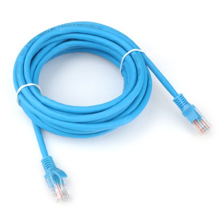 Патч-корд LSZH медный UTP Cablexpert PP30-5M/B кат.5e, 5м, литой, многожильный, синий