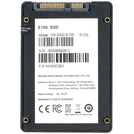 Накопитель SSD Hikvision HS-SSD-E100/128G Hiksemi, 128Gb, 2.5", SATA III, SATA, R/W 550/500