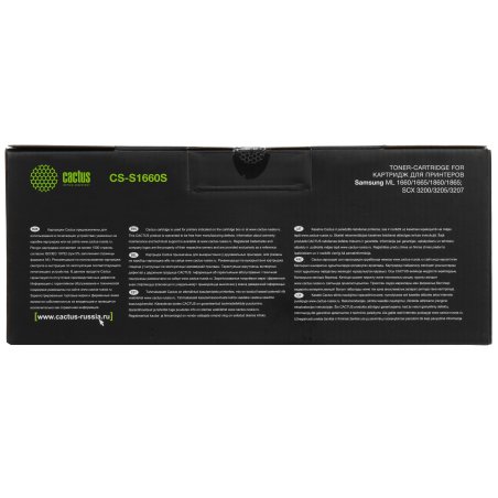 Картридж лазерный Cactus CS-S1660S черный (1500 стр.) для Samsung ML-1660/1665 SCX-3205