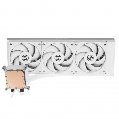 Система жидкостного охлаждения Lian-Li HydroShift LCD 360S Soc-AM5/AM4/1700 белый 4-pin 29.8dB Al+Cu LCD 330W Ret (G89.GHSLCD36SW.R0)