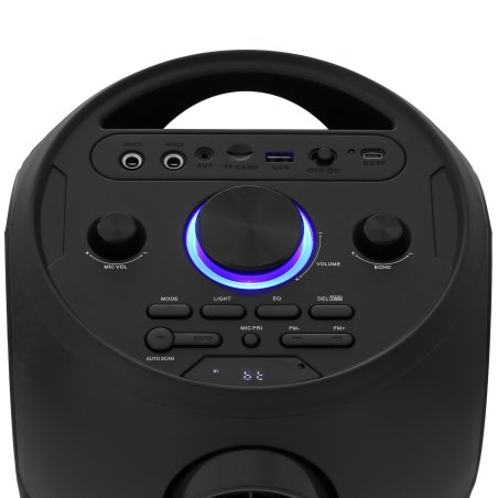 Портативная акустика Defender Rage 50 Вт Light/BT/FM/USB/LED/TWS черный