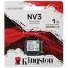 Накопитель SSD Kingston NV3, 1000Gb, M.2(22x30мм), NVMe, PCIe 4.0 x4, 3D TLC, R/W 6000/4000Mb/s, TbW 320, DWPD 0.2 (60 мес)