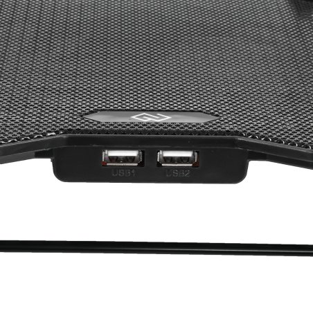 Подставка для ноутбука Digma D-NCP150-2 15.6"360x260x27мм 38дБ 2xUSB 2x 120ммFAN 650г металл/пластик черный