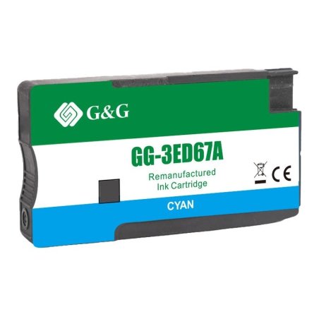 Картридж струйный G&G GG-3ED67A 712 голубой (29мл) для HP DesignJet T650/T630/T250/T230/T210/Studio Plotter Printers