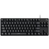 Клавиатура проводная Logitech Gaming Keyboard G413 TKL SE Mechanical - RUS - USB - TACTILE SWITCH черный