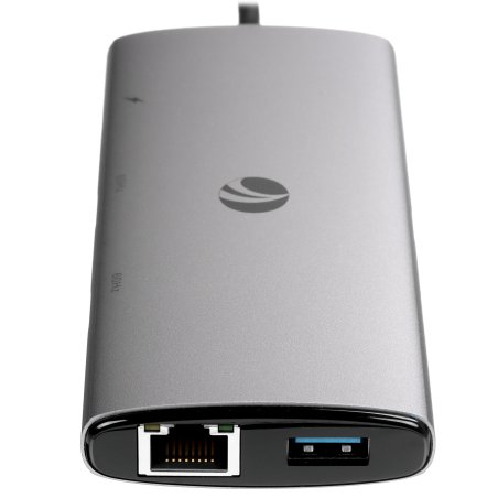 Адаптер TypeC-->PD+2USB-C3.1+2USB-A3.0+2HDMI2.0+RJ45(1Gb)+SD3.0+TF3.0