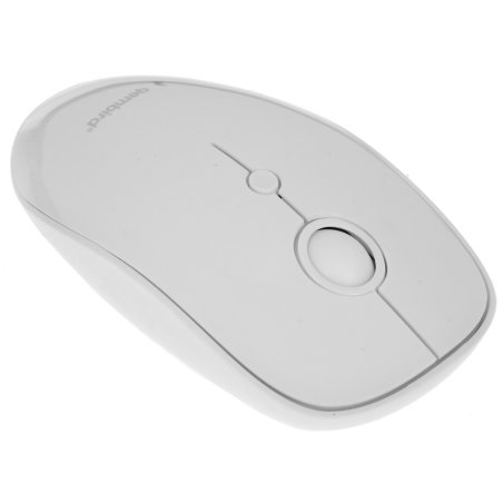 Мышь беспроводная Gembird MUSW-221-Y белый/желтый, 1600 dpi, радиоканал, USB, кнопки - 6