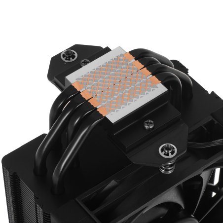 Кулер для процессора DEEPCOOL AK400 ZERO DARK черный, 120 мм, алюминий/медь, 1850 об/мин, 29 дБ, 4 pin, 220 Вт, 155 мм