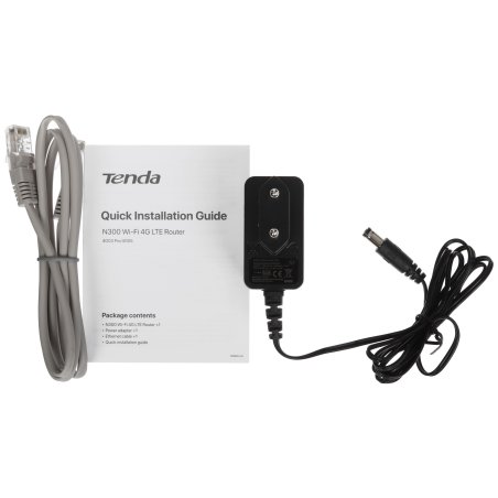 Роутер Tenda 4G03 4G LTE wiFi, 300Мбит/с, поддержка TR069, слот для SIM-карт