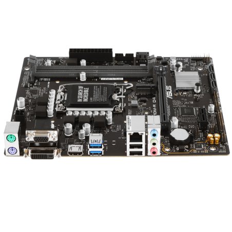 Материнская плата ASUS PRIME H610M-R D4-SI, LGA 1700, Intel H610, 2xDDR4, 4xSATA, 1xM.2 PCIe 3.0 x4, 1xPCIe 4.0 x16, 1xPCIe x1, 1xHDMI, 1xDVI, 1xVGA, 2xUSB-A 2.0, 2xUSB-A 3.2 Gen 1, 1x 1Gb LAN, 3x3.5 мм, 7.1, mATX