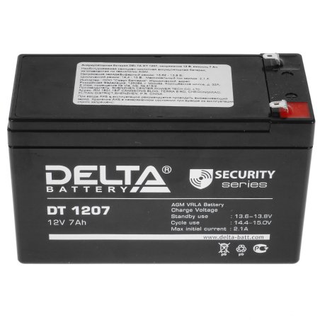 Батарея Delta DT 1207 (12V, 7Ah)