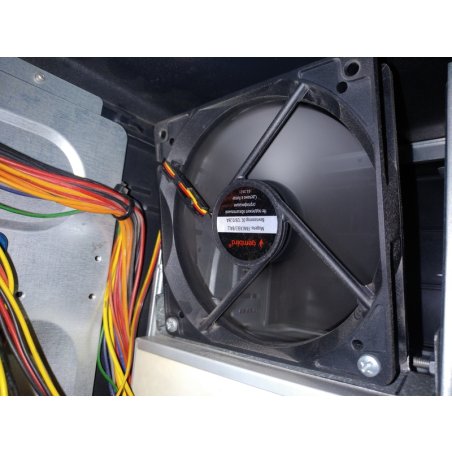 Вентилятор для корпуса Gembird FANCASE3/BALL черный, 120 мм, 2000 об/мин, 38 дБ, 3 pin