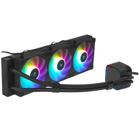 Система жидкостного охлаждения DEEPCOOL LD360 WH белый, 120 мм, алюминий/медь, 2400 об/мин, 38.71 дБ, 3 pin, 300 Вт