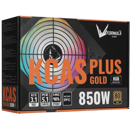 Блок питания Aerocool / Formula KCAS PLUS 650G, Gold 650Вт, 80 PLUS Gold, 120мм, черный