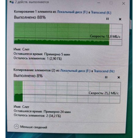 Флешка USB Transcend JetFlash 790 (TS64GJF790W), 64Gb, USB 3.0, R/W 70/25, белый/синий