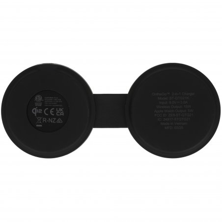 Переносное зарядное устройство Satechi Qi2 OntheGo 2-in-1 Wireless Charger, черный