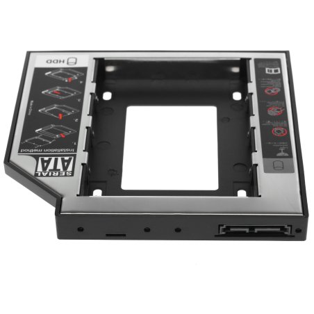 Контейнер для HDD Gembird MF-95-02 Низкопрофильный адаптер для 2.5-дюймового накопителя в отсек 5.25 дюйма, 12 мм