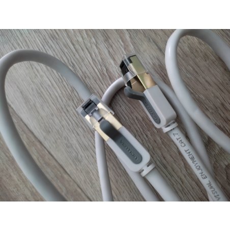 Патч-корд Vention прямой SFTP cat.7 RJ45 - 1м. Серый