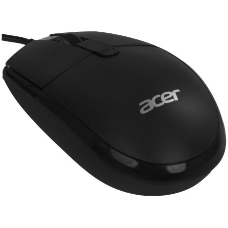 Мышь проводная Acer OMW401 черный, 2000 dpi, USB, кнопки - 4